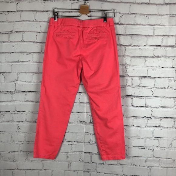 J. Crew Scout women’s coral 4 pocket pants size 2 - Picture 4 of 6